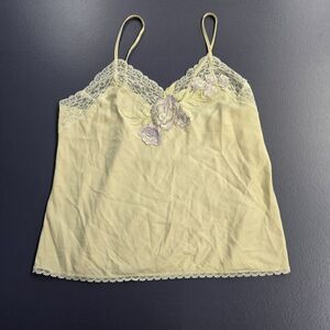 Linea Donatella Lingerie Top NWT  Floral Embroidery Size Small (A40)